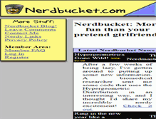 Tablet Screenshot of nerdbucket.com